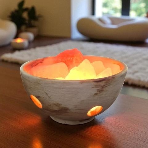 Foto de LAMPARA DE SAL RUSTICA CUENCO