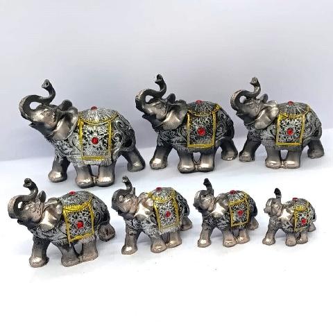 Foto de SET X7 ELEFANTE (Blanco/dorado - Negro/plateado)