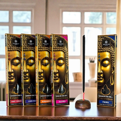 Foto de SAHUMERIOS AROMANZA EMOCIONES X 5