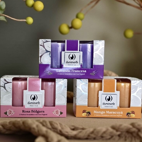 Foto de 2 VOTIVOS AROMATICOS C/CERA VEGETAL