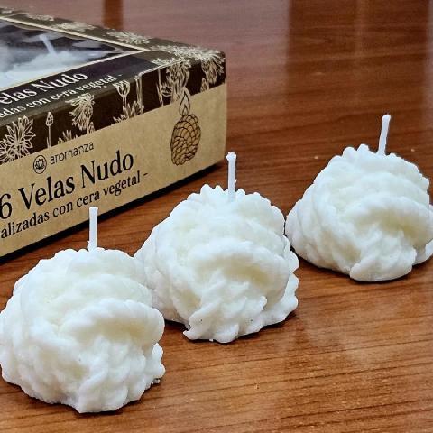Foto de VELAS AROMANZA NUDO CERA VEGETAL