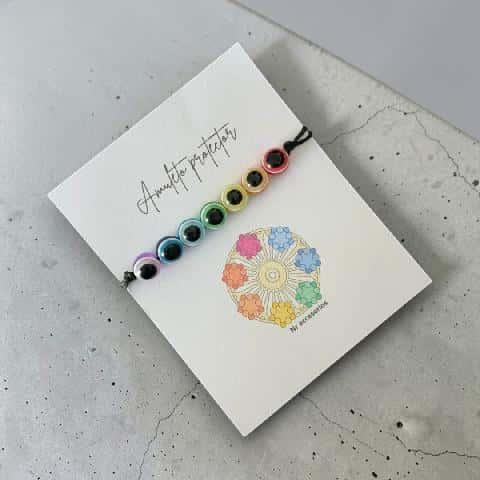 Foto de PULSERA 7 CHAKRAS OJITOS