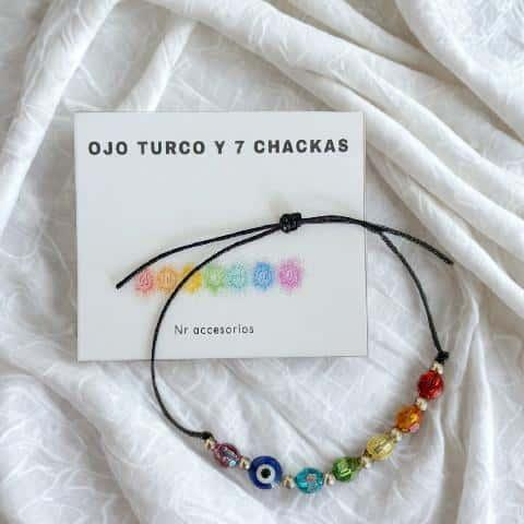 Foto de PULSERA OJO TURCO + 7 CHAKRAS
