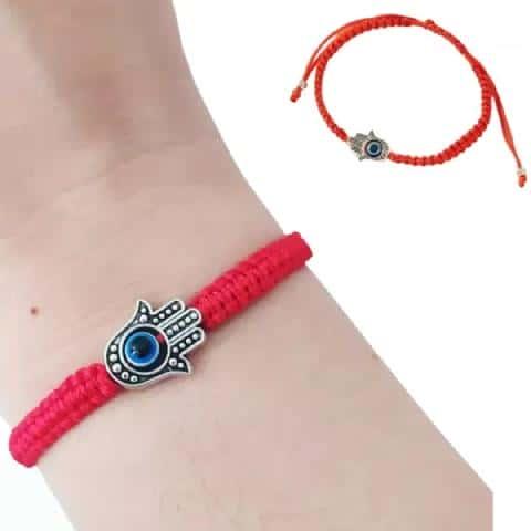 Foto de PULSERA ROJA OJO TURCO CON MANO DE FATIMA